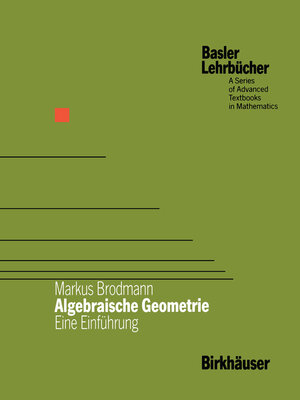 cover image of Algebraische Geometrie